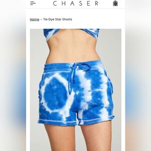 NWOT Chaser Tie Dye Star Shorts Sz. Small